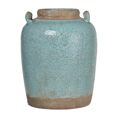 Candia Ceramic Vase - Turquoise at online8 furniture store Auckland