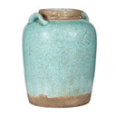 Candia Ceramic Vase - Turquoise at online8 furniture store Auckland