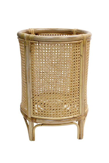 Canggu Rattan Webbing Planter Stand at online8 furniture store Auckland