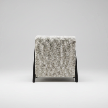 Cannon Occasional Chair - Black Fleck &amp; Oak at online8 furniture store Auckland