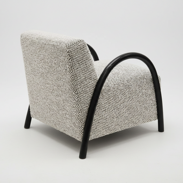 Cannon Occasional Chair - Black Fleck &amp; Oak at online8 furniture store Auckland