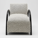 Cannon Occasional Chair - Black Fleck &amp; Oak at online8 furniture store Auckland