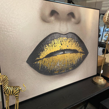 Canvas Art Lips 3 at online8 furniture store Auckland