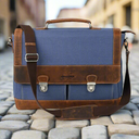 Canvas Leather Portfolio Bag at online8 furniture store Auckland
