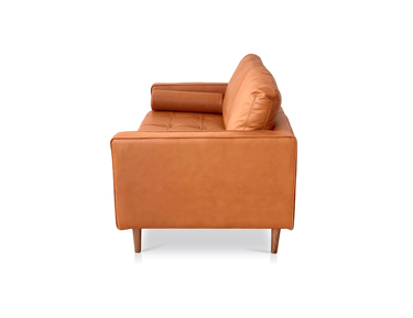 Capilano Mid-Century 2 Seater Sofa - Cognac at online8 furniture store Auckland