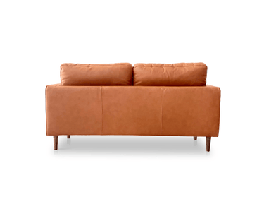 Capilano Mid-Century 2 Seater Sofa - Cognac at online8 furniture store Auckland