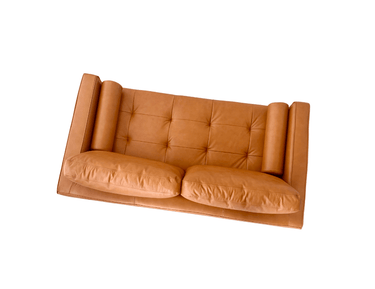 Capilano Mid-Century 2 Seater Sofa - Cognac at online8 furniture store Auckland