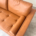 Capilano Mid-Century 2 Seater Sofa - Cognac at online8 furniture store Auckland