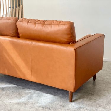 Capilano Mid-Century 2 Seater Sofa - Cognac at online8 furniture store Auckland
