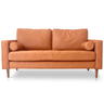 Capilano Mid-Century 2 Seater Sofa - Cognac at online8 furniture store Auckland