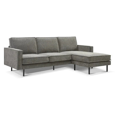 Capone Sofa with Interchangeable chaise - Granite at online8 furniture store Auckland