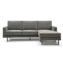 Capone Sofa with Interchangeable chaise - Granite at online8 furniture store Auckland