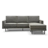 Capone Sofa with Interchangeable chaise - Granite at online8 furniture store Auckland