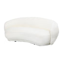 Capri Loveseat Curved  Sofa - lvory at online8 furniture store Auckland