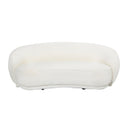 Capri Loveseat Curved  Sofa - lvory at online8 furniture store Auckland