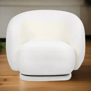 Capri Occasional Swivel Chair - lvory at online8 furniture store Auckland