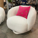 Capri Occasional Swivel Chair - lvory at online8 furniture store Auckland