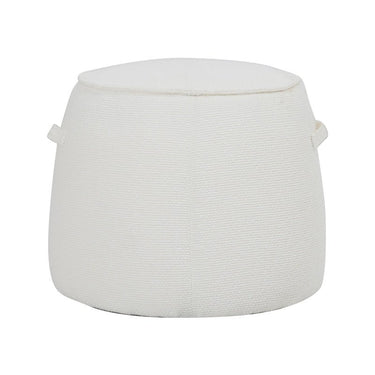 Capri Pouf / Stool - lvory at online8 furniture store Auckland