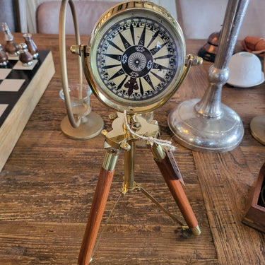 Captain's Clock on Tripod at online8 furniture store Auckland