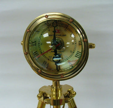 Captain's Clock on Tripod at online8 furniture store Auckland
