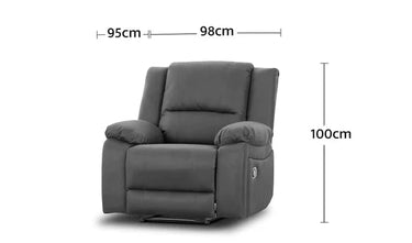 Captain Single Chair Electric Recliner at online8 furniture store Auckland