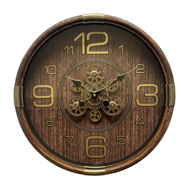 Carlina Round Gear Wall Clock at Online8 Furniture Auckland NZ