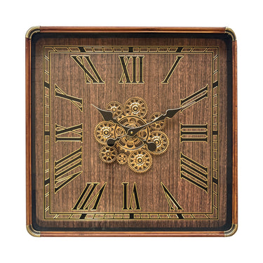 Carlina Square Gear Wall Clock at Online8 Furniture Auckland NZ