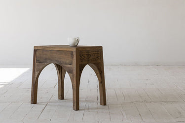 Carlos Side Table - Recycled Elm at online8 furniture store Auckland