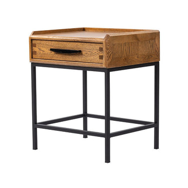 Carlton Bedside Table 1 Drawer at online8 furniture store Auckland