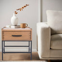 Carlton Bedside Table 1 Drawer at online8 furniture store Auckland