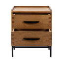 Carlton Bedside Table - 2 Drawers at online8 furniture store Auckland
