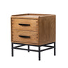 Carlton Bedside Table - 2 Drawers at online8 furniture store Auckland