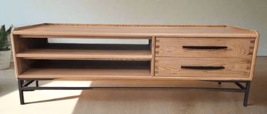 Carlton Entertainment Unit - Oak at online8 furniture store Auckland