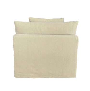 Carlton Slip Cover Modular Sofa with Reversible Chaise - Hemp at online8 furniture store Auckland