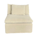 Carlton Slip Cover Modular Sofa with Reversible Chaise - Hemp at online8 furniture store Auckland