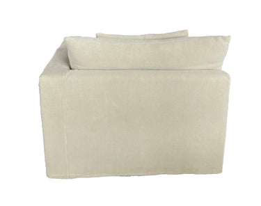 Carlton Slip Cover Modular Sofa with Reversible Chaise - Hemp at online8 furniture store Auckland