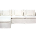Carlton Slipcover Modular Sofa with Reversible Chaise - Cloud at online8 furniture store Auckland