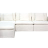 Carlton Slipcover Modular Sofa with Reversible Chaise - Cloud at online8 furniture store Auckland