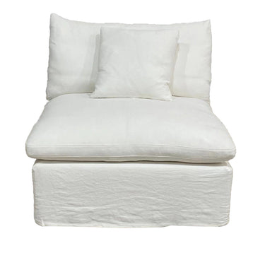 Carlton Slipcover Modular Sofa with Reversible Chaise - Cloud at online8 furniture store Auckland