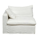 Carlton Slipcover Modular Sofa with Reversible Chaise - Cloud at online8 furniture store Auckland