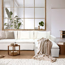 Carlton Slipcover Modular Sofa with Reversible Chaise - Cloud at online8 furniture store Auckland