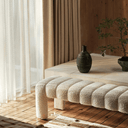 Carraton Boucle Bench at online8 furniture store Auckland