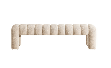 Carraton Boucle Bench at online8 furniture store Auckland