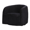 Casper Boucle Swivel Chair - Black at online8 furniture store Auckland