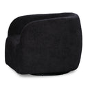 Casper Boucle Swivel Chair - Black at online8 furniture store Auckland