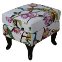 Castella Patchwork Ottoman - Peacock at online8 furniture store Auckland