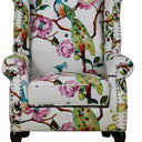 Castella Wingback Patchwork Armchair - Peacock at online8 furniture store Auckland