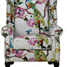 Castella Wingback Patchwork Armchair - Peacock at online8 furniture store Auckland