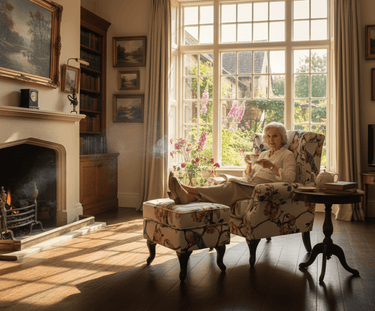 Castella Wingback Patchwork Armchair with Ottoman - Peacock at online8 furniture store Auckland