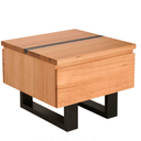 Catalina 1 Drawer Lamp Table – Messmate Timber with Resin Inlay at Online8 Furniture Auckland NZ